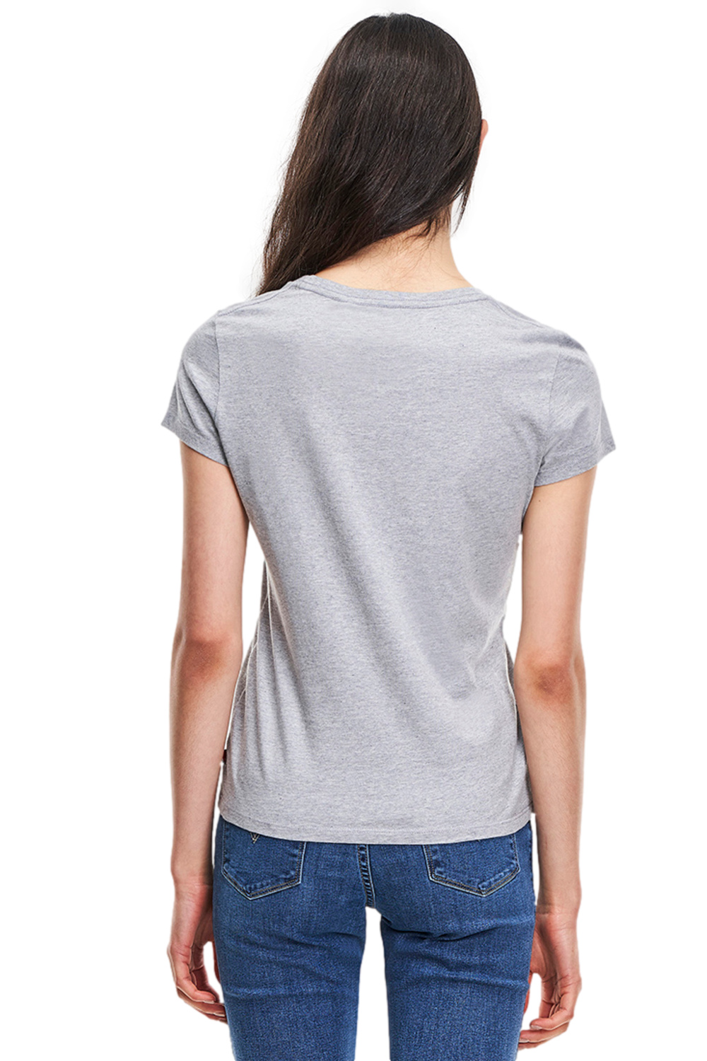 POLERA MUJER LISA LOGO GRIS LEVIS 32223-0756 - 3