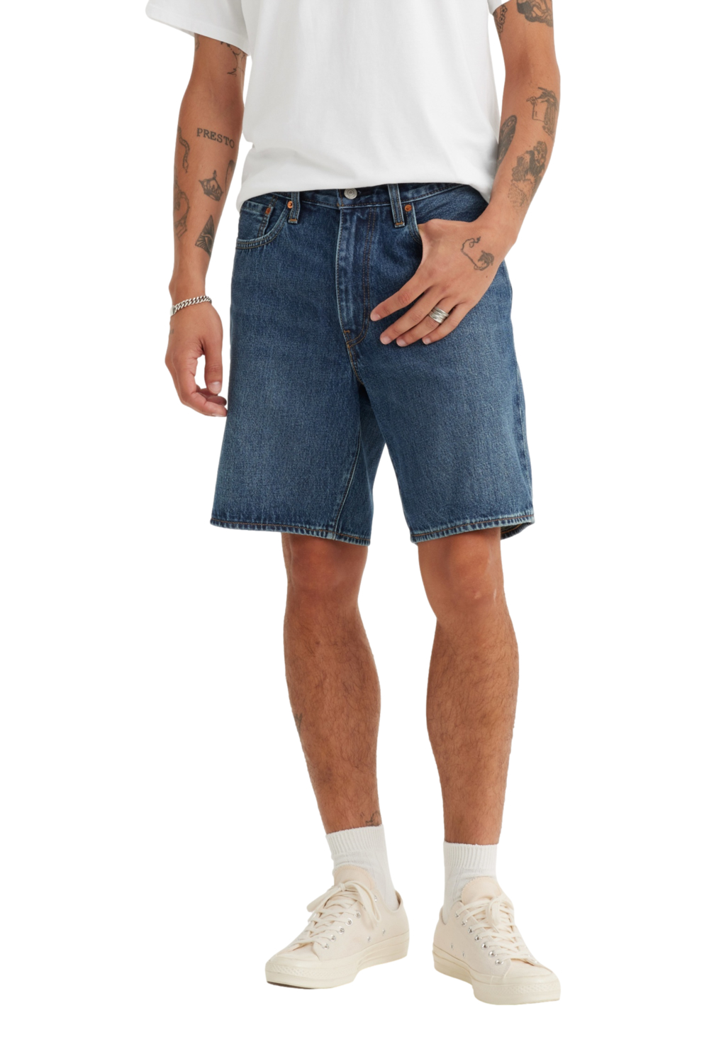 SHORTS HOMBRE 468 LOOSE AZUL LEVIS A8461-0003 - 1