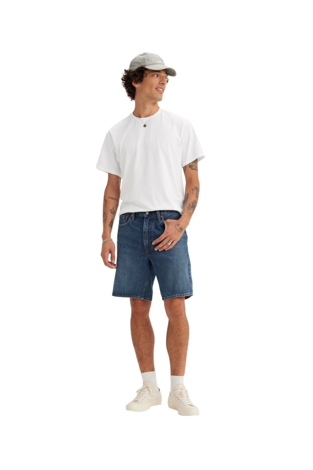 SHORTS HOMBRE 468 LOOSE AZUL LEVIS A8461-0003 - 4