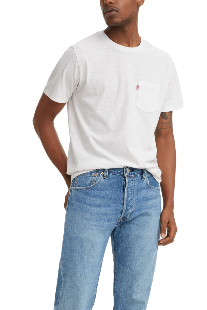 POLERA HOMBRE CLASSIC POCKET TEE BLANCO LEVIS 19342-0162 - 1