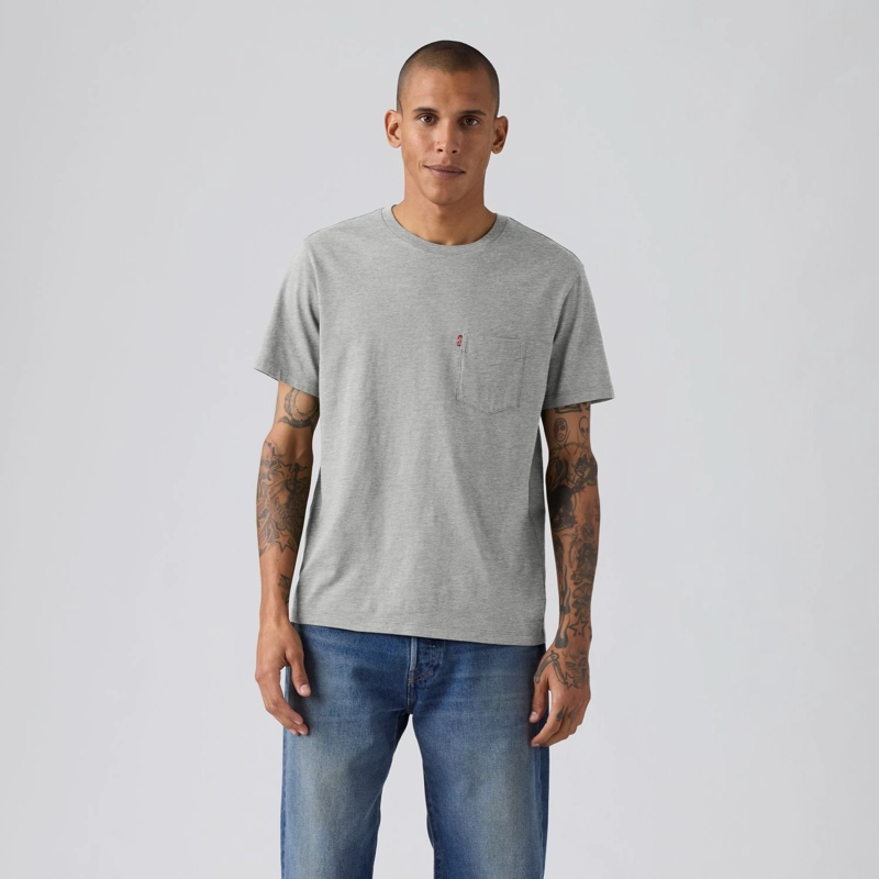 POLERA HOMBRE CLASSIC POCKET TEE GRIS LEVIS 19342-0171 - 1