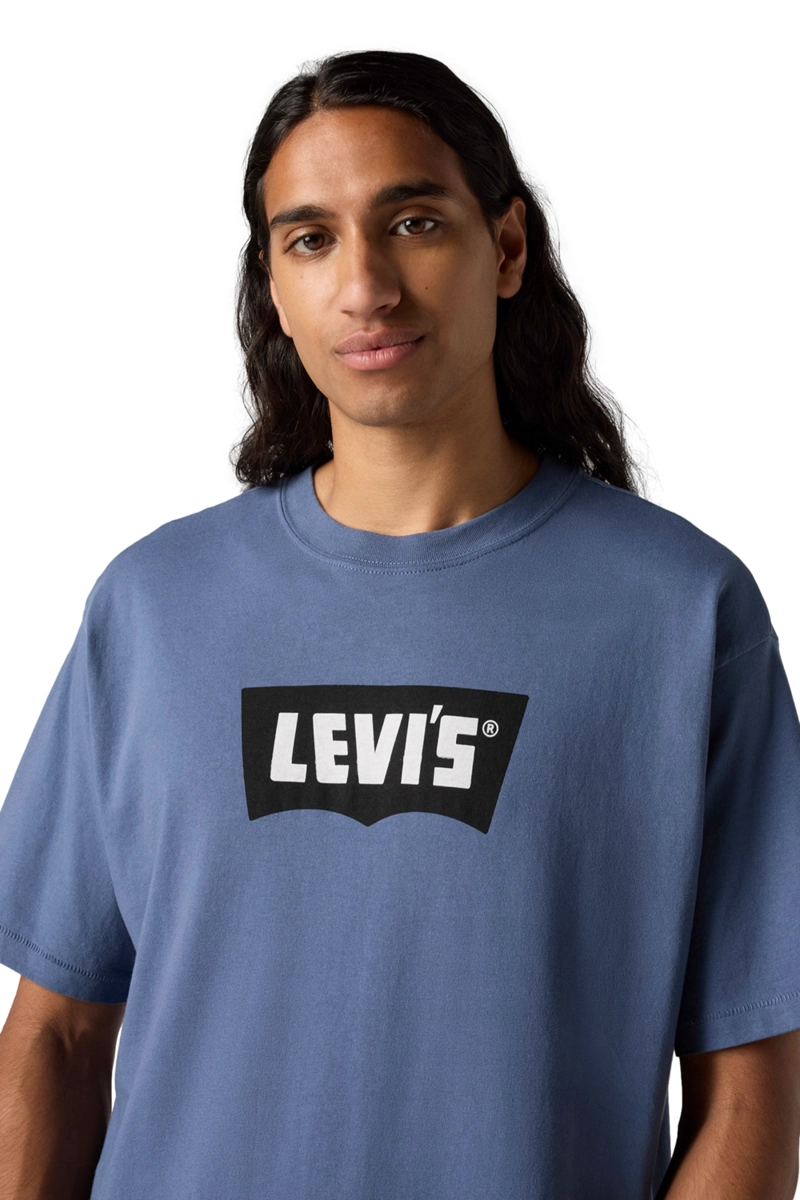 POLERA ALGODÓN HOMBRE LEVIS AZUL VINTAGE BW GRAPHIC TEE 000RY-0007 - 4