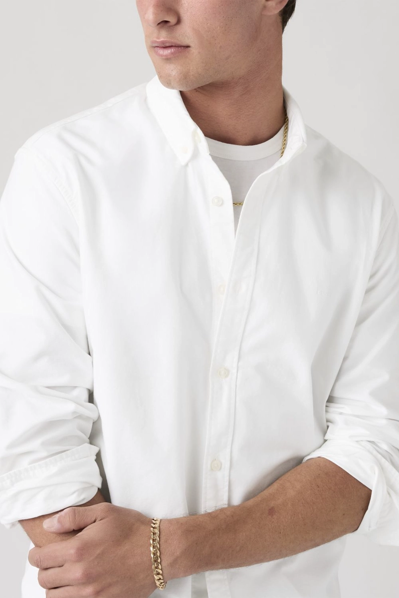 CAMISA ALGODÓN HOMBRE LEVIS BLANCO AUTHENTIC BUTTON DOWN A7210-0000 - 4