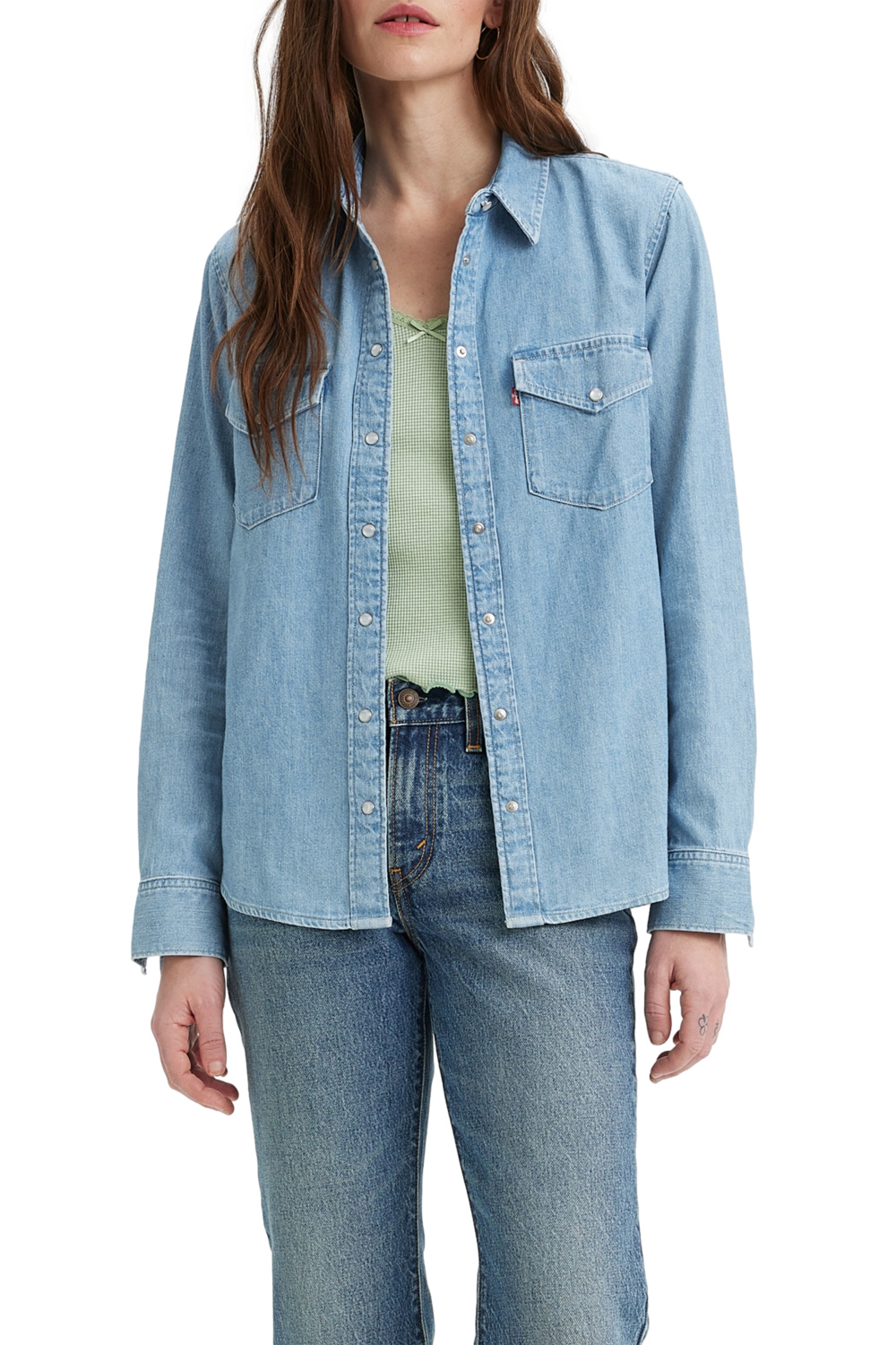 CAMISA MUJER ICONIC WESTERN CELESTE LEVIS 16786-0018 - 1