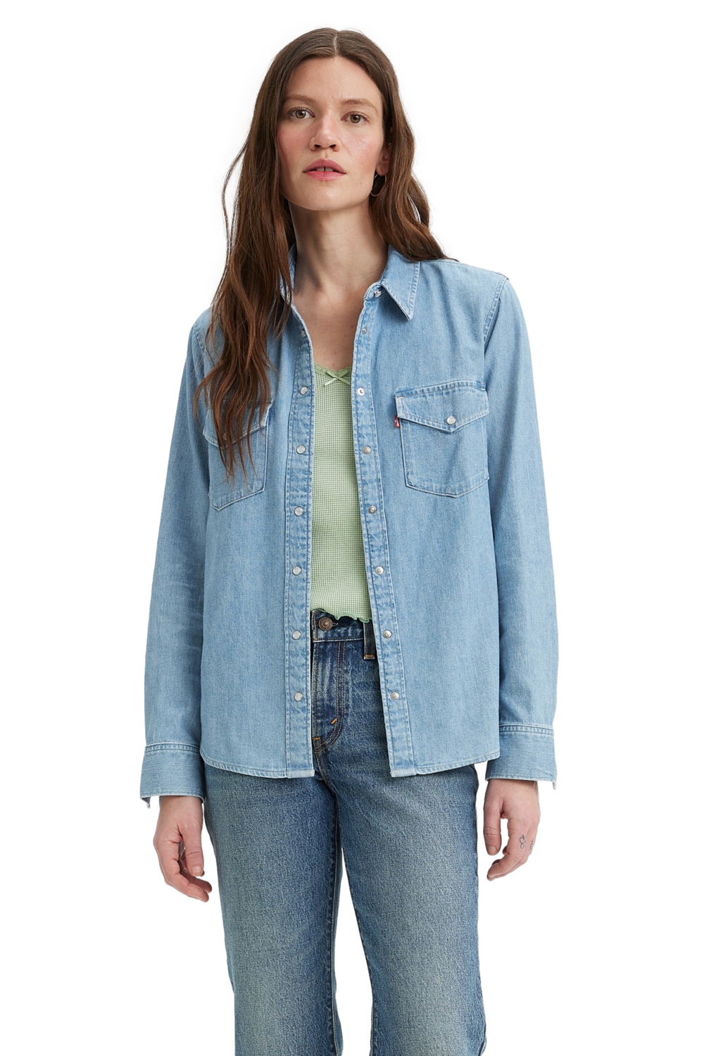 CAMISA MUJER ICONIC WESTERN CELESTE LEVIS 16786-0018 - 3