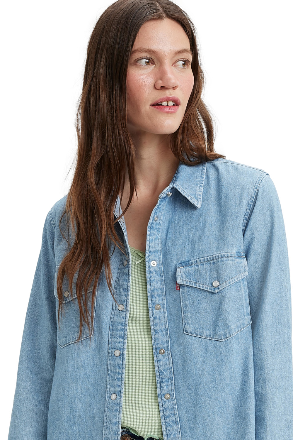CAMISA MUJER ICONIC WESTERN CELESTE LEVIS 16786-0018 - 5