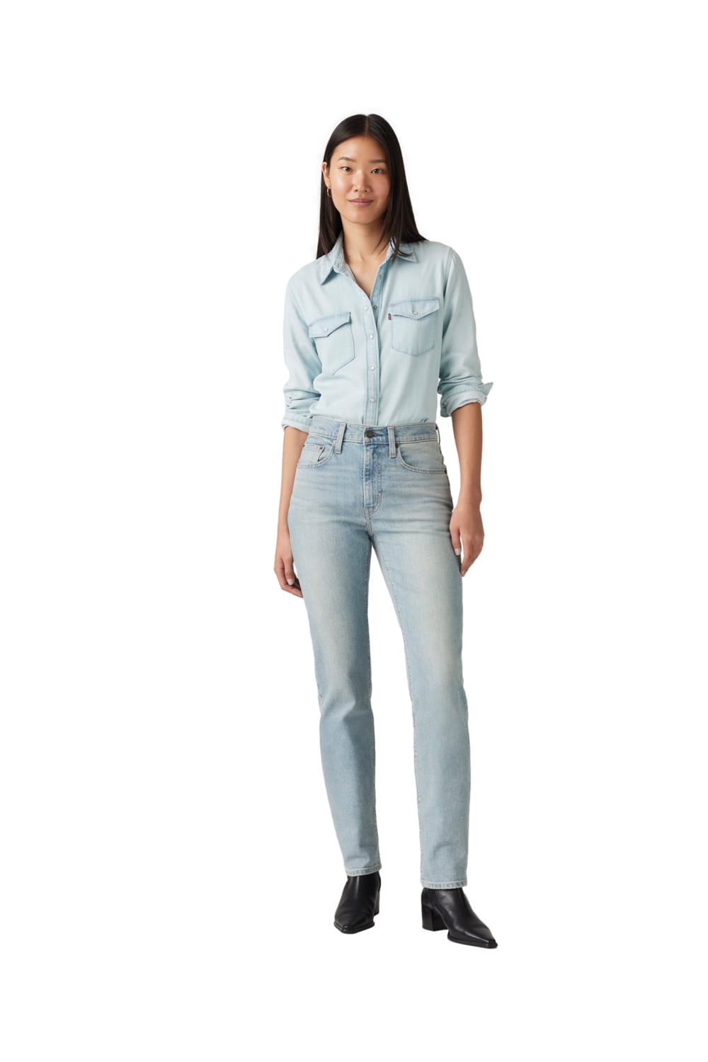 JEANS MUJER 724 HIGH RISE STRAIGHT CELESTE LEVIS 18883-0344 - 4