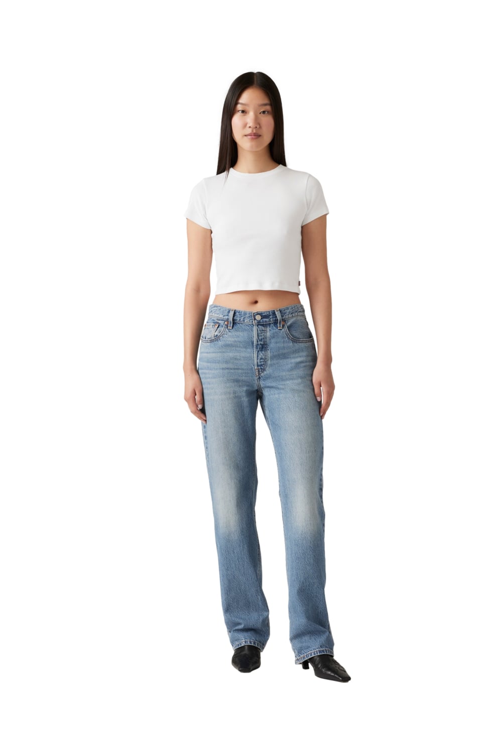 POLERA MUJER ESSENTIAL SPORTY TEE BLANCO LEVIS A7419-0002 - 4