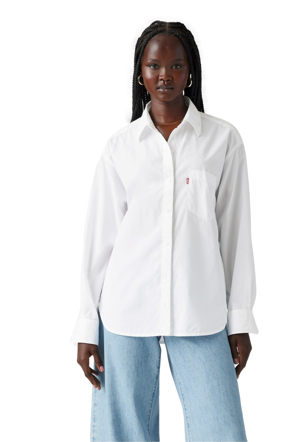 CAMISA MUJER HARLIE NEW BF SHIRT EN COLOR BLANCO LEVIS 001HM-0003 - 1