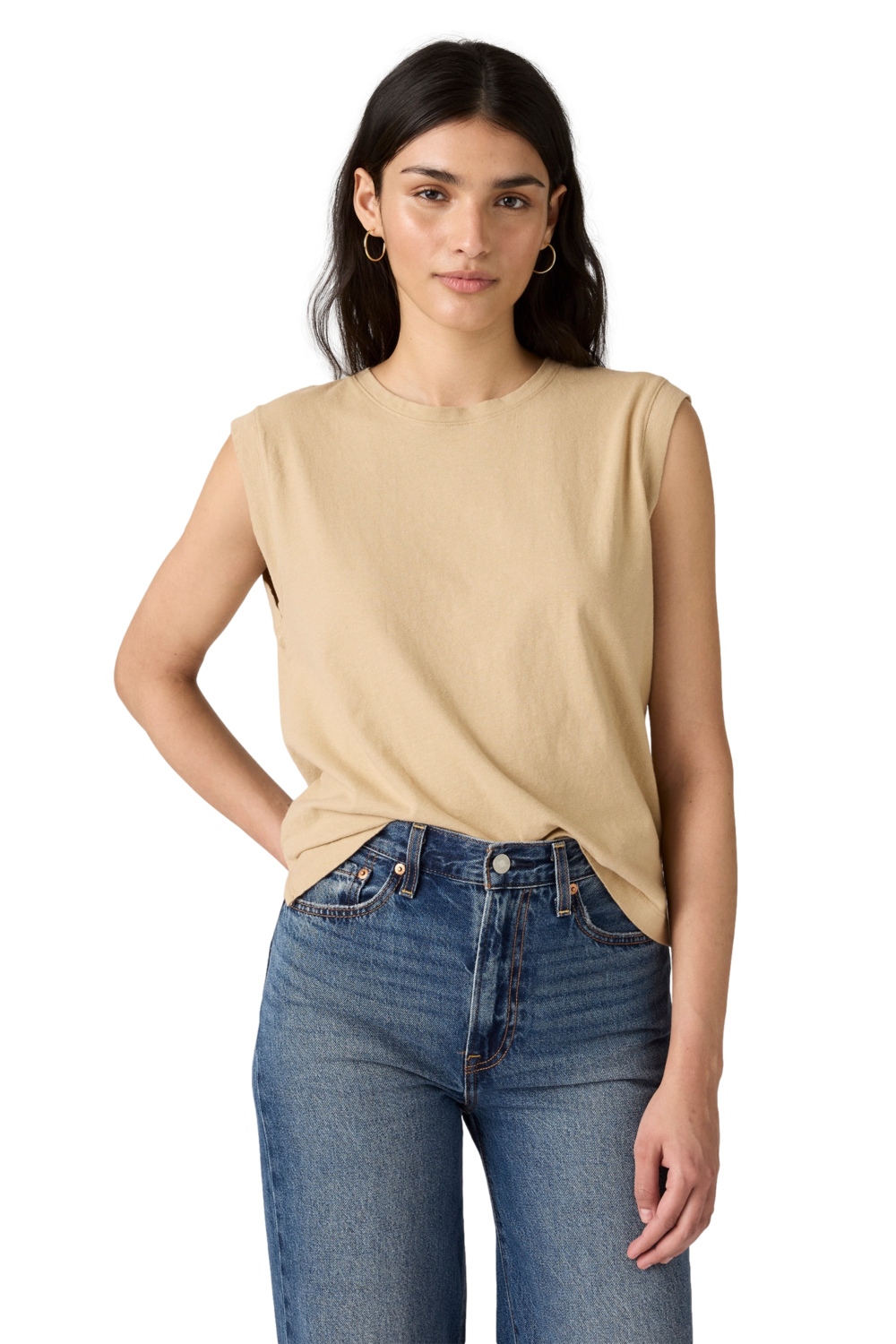 POLERA MUJER BOXY TANK BEIGE LEVIS A8794-0010 - 3