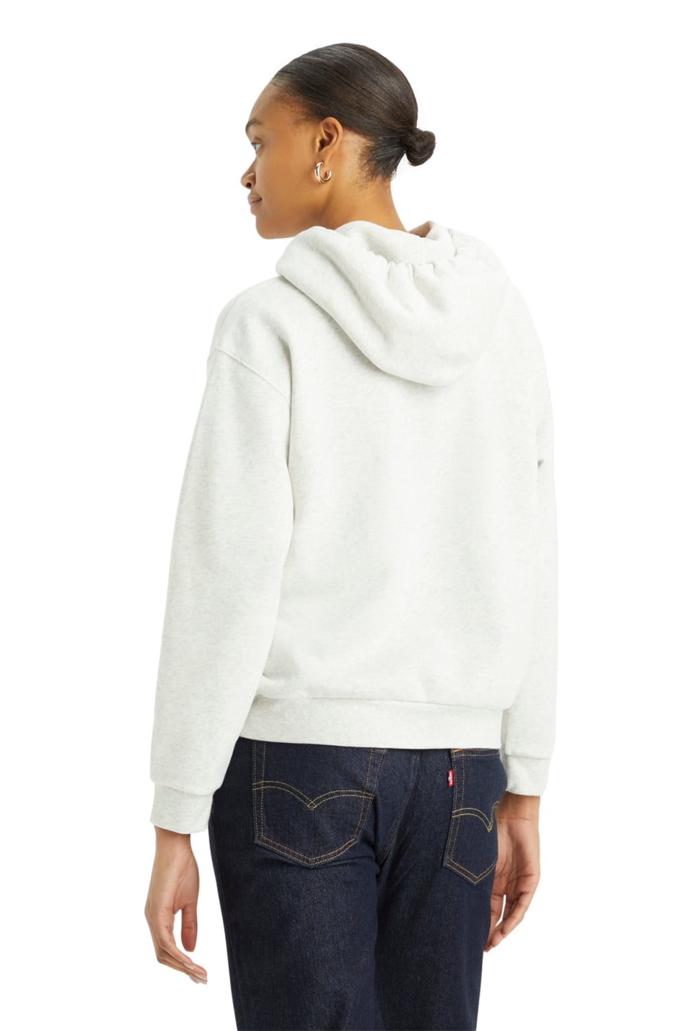 POLERON MUJER EVERYDAY HOODIE BLANCO LEVIS A5943-0021 - 2