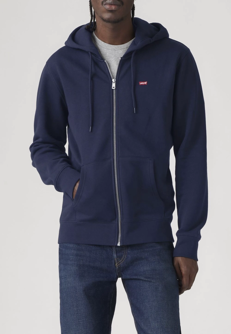 POLERON HOMBRE CORE ZIP UP AZUL LEVIS 34259-0038