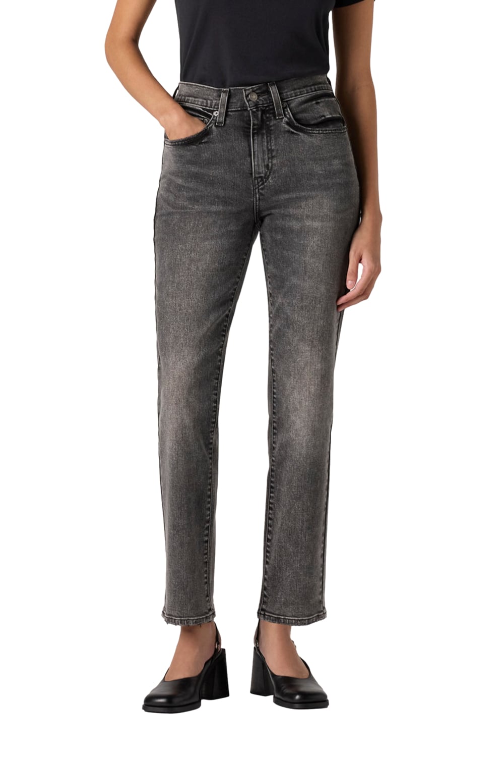 JEANS MUJER 724 HIGH RISE STRAIGHT GRIS LEVIS 18883-0348 - 1