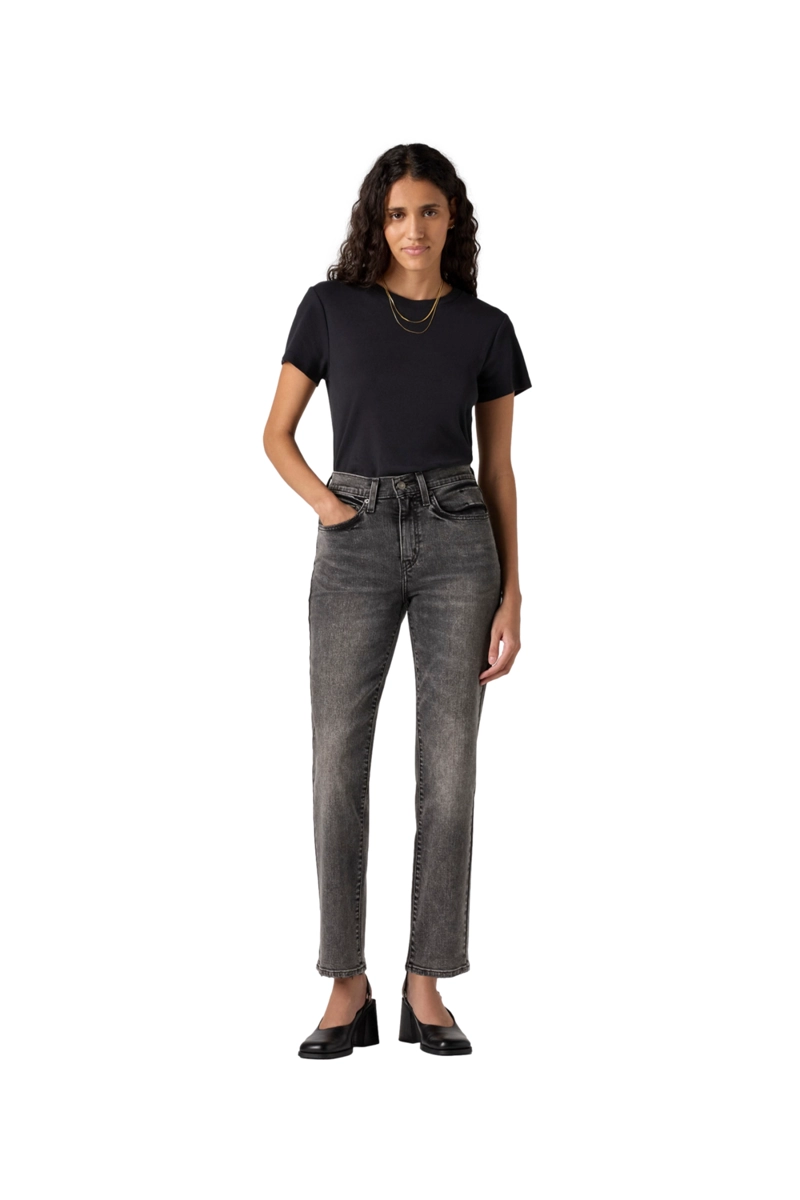 JEANS MUJER 724 HIGH RISE STRAIGHT GRIS LEVIS 18883-0348 - 4