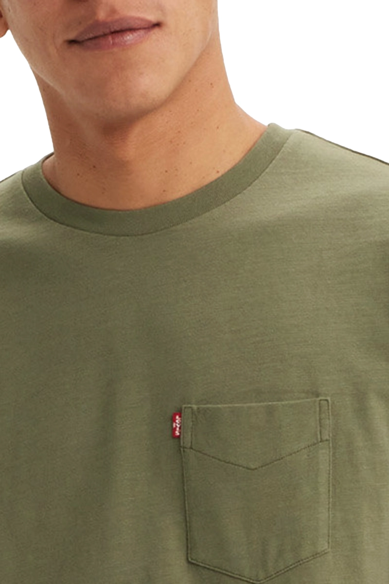 POLERA HOMBRE CLASSIC POCKET TEE VERDE LEVIS 19342-0366 - 3
