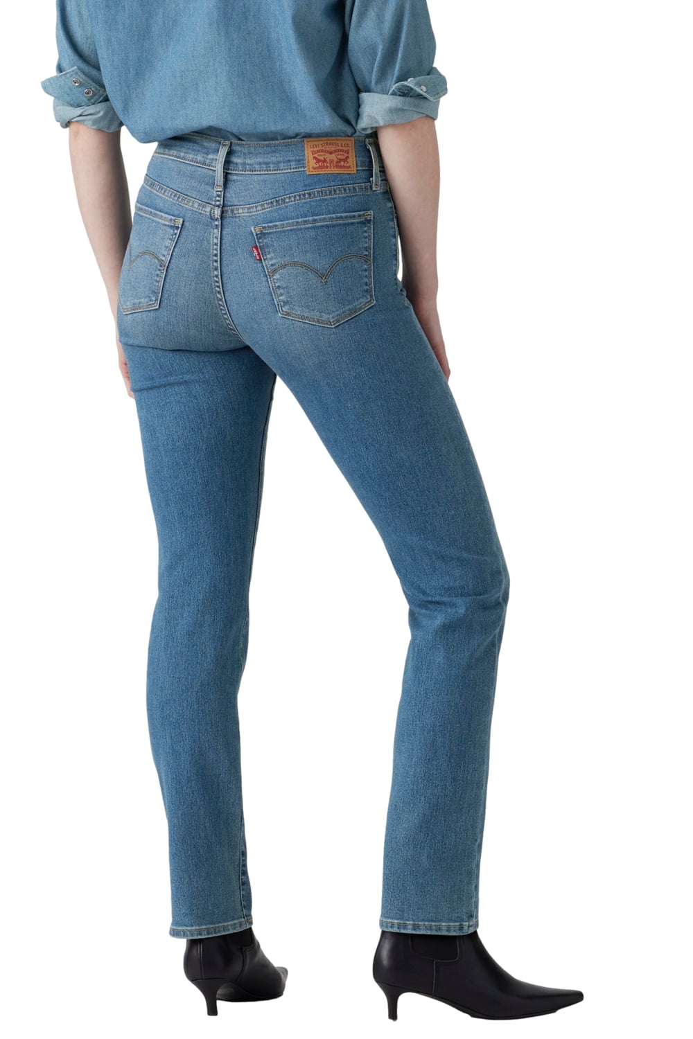 JEANS MUJER 314 SHAPING STRAIGHT CELESTE LEVIS 19631-0279 - 3