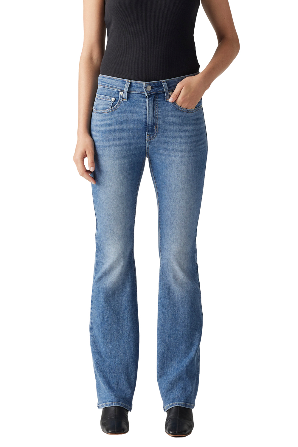 JEANS MUJER 726 HR FLARE CELESTE LEVIS A3410-0115 - 1