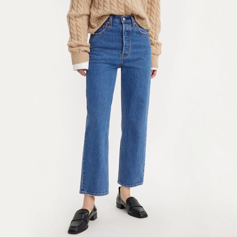 JEANS MUJER RIBCAGE STRAIGHT ANKLE CELESTE LEVIS 72693-0117 - 1