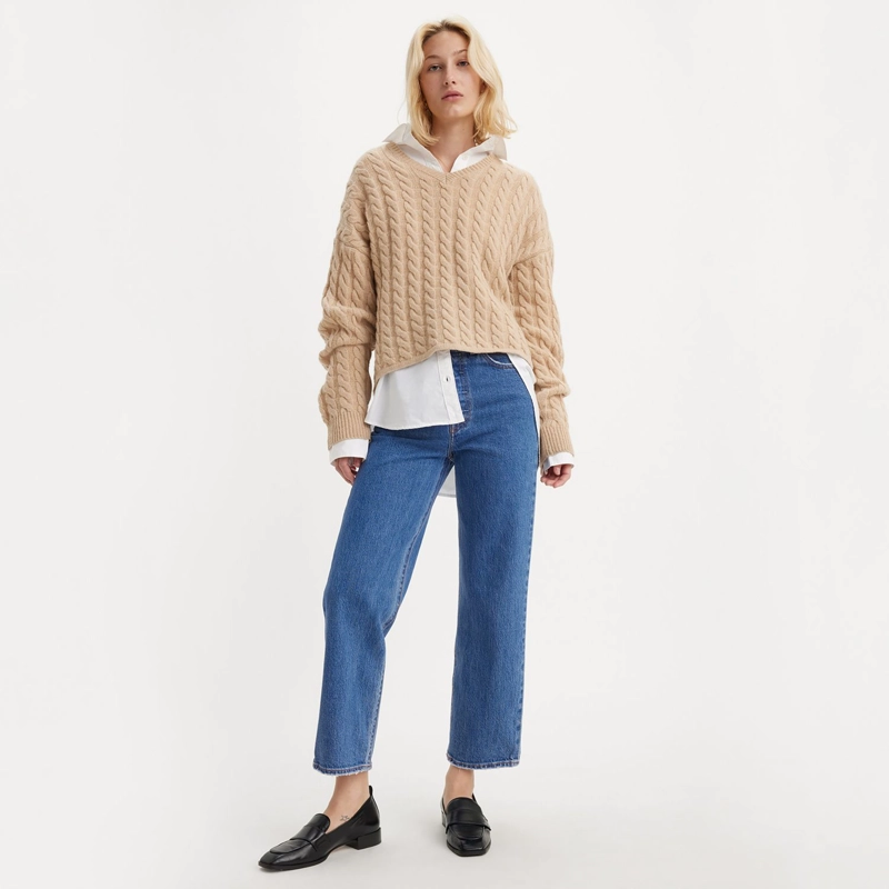 JEANS MUJER RIBCAGE STRAIGHT ANKLE CELESTE LEVIS 72693-0117 - 3