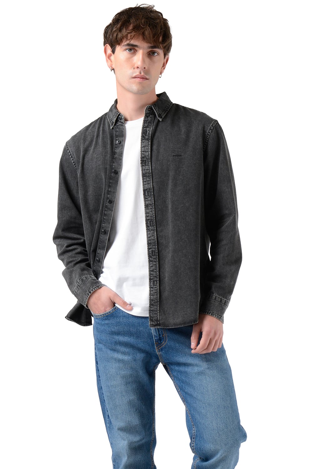 CAMISA HOMBRE AUTHENTIC BUTTON DOWN NEGRO LEVIS A7210-0038 - 1