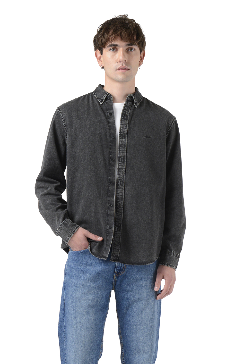 CAMISA HOMBRE AUTHENTIC BUTTON DOWN NEGRO LEVIS A7210-0038 - 2