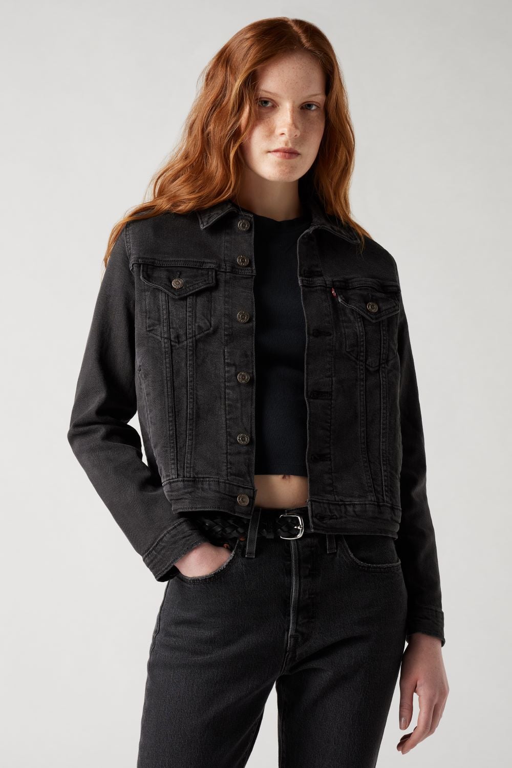 CHAQUETA MUJER ORIGINAL TRUCKER NEGRO LEVIS 29945-0070 - 3