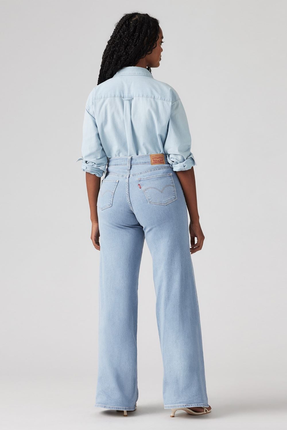 JEANS MUJER 318 SHAPING WIDE LEG CELESTE LEVIS 001PZ-0004 - 3