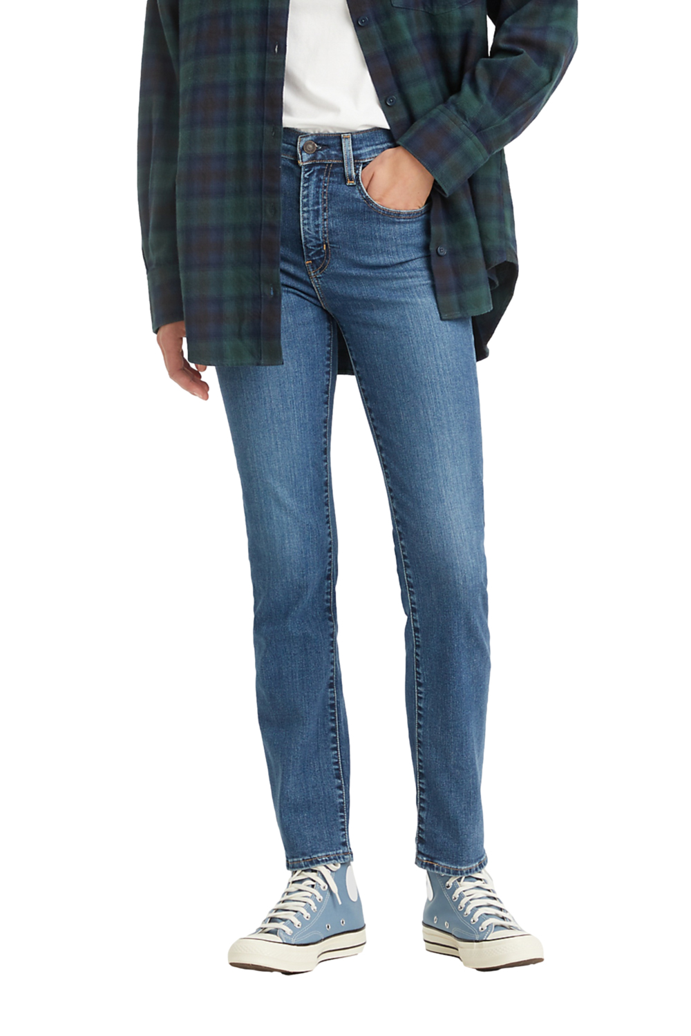 JEANS MUJER 724 HIGH RISE STRAIGHT AZUL LEVIS 18883-0204 - 1