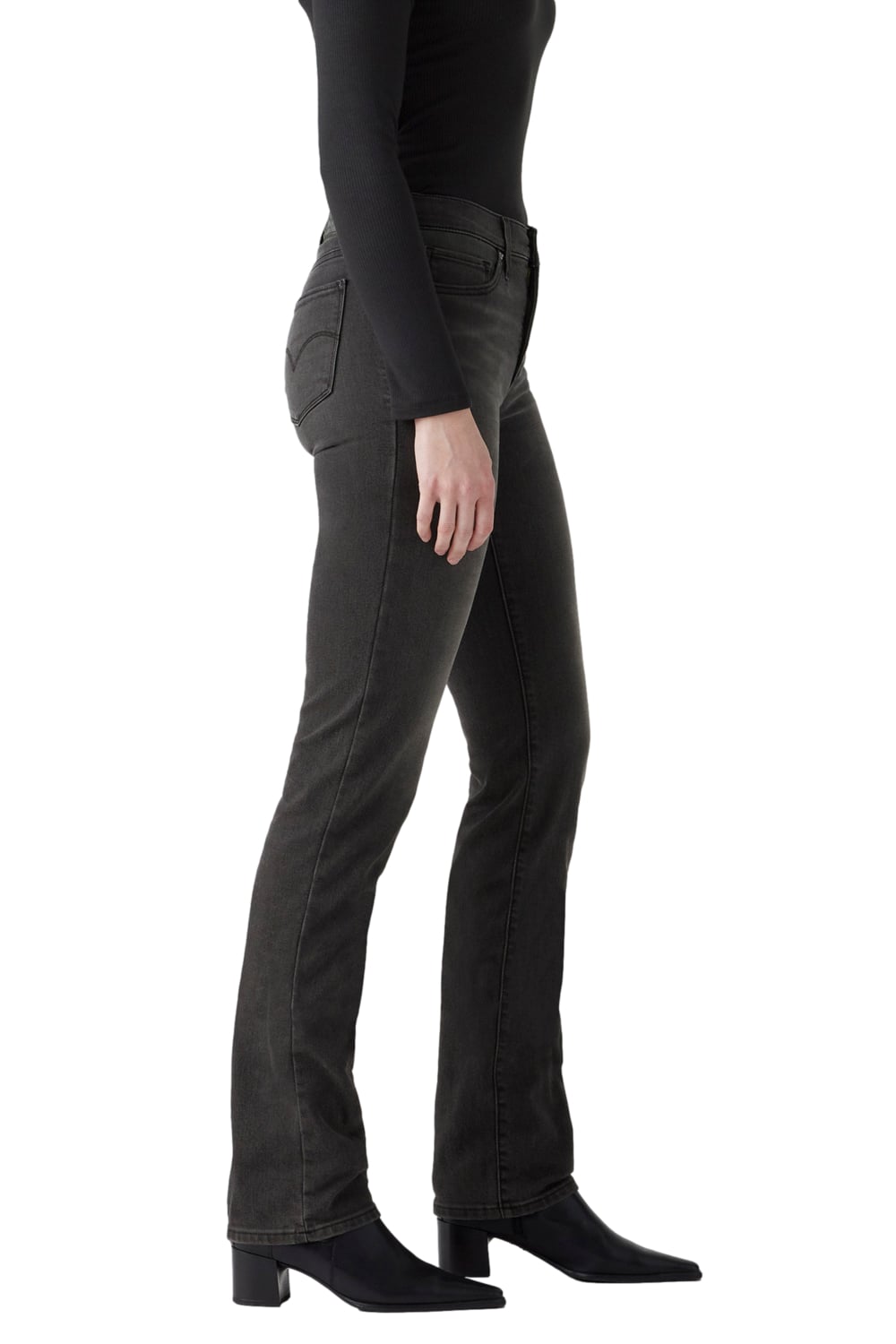 JEANS MUJER 314 SHAPING STRAIGHT NEGRO LEVIS 19631-0281 - 2