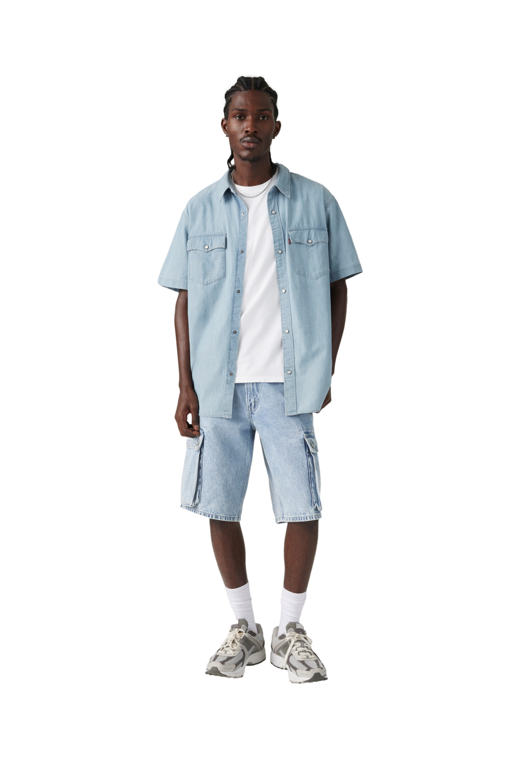 SHORTS HOMBRE 478 BAGGY CARGO CELESTE LEVIS 001GU-0004 - 4