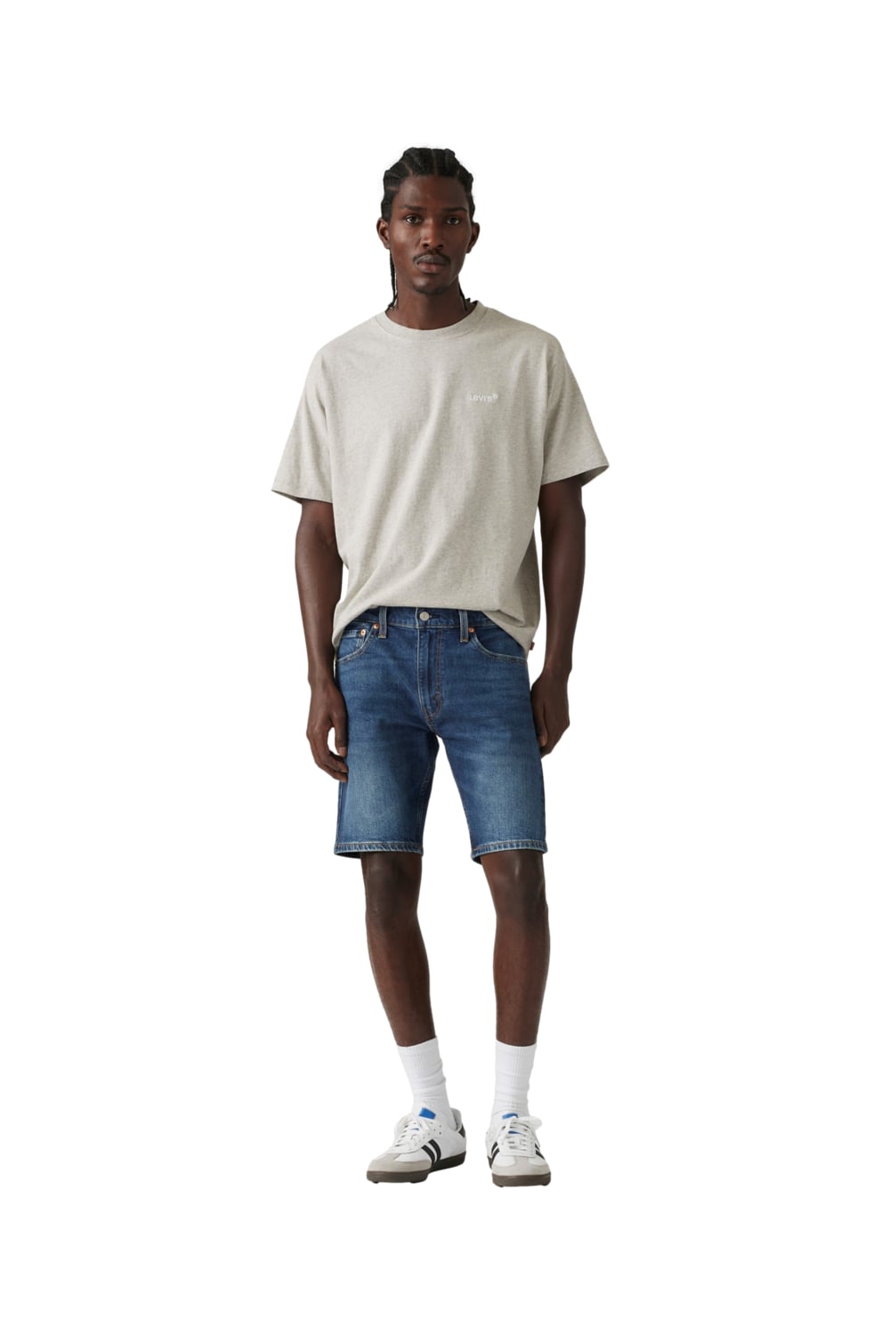 SHORTS HOMBRE 412 SLIM AZUL LEVIS 39387-0137 - 4