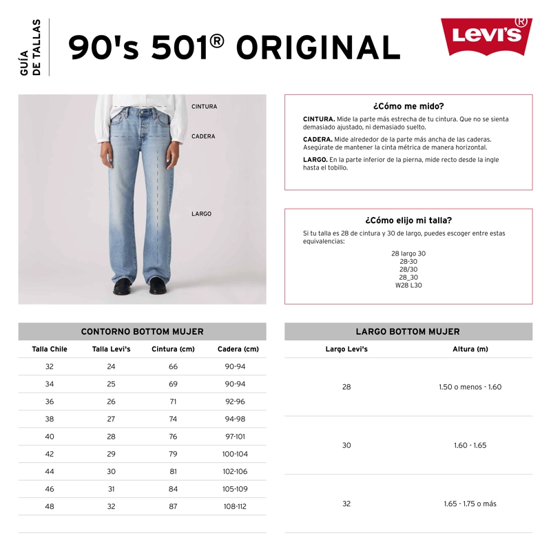 JEANS MUJER 501 '90S CELESTE LEVIS A1959-0110 - 5