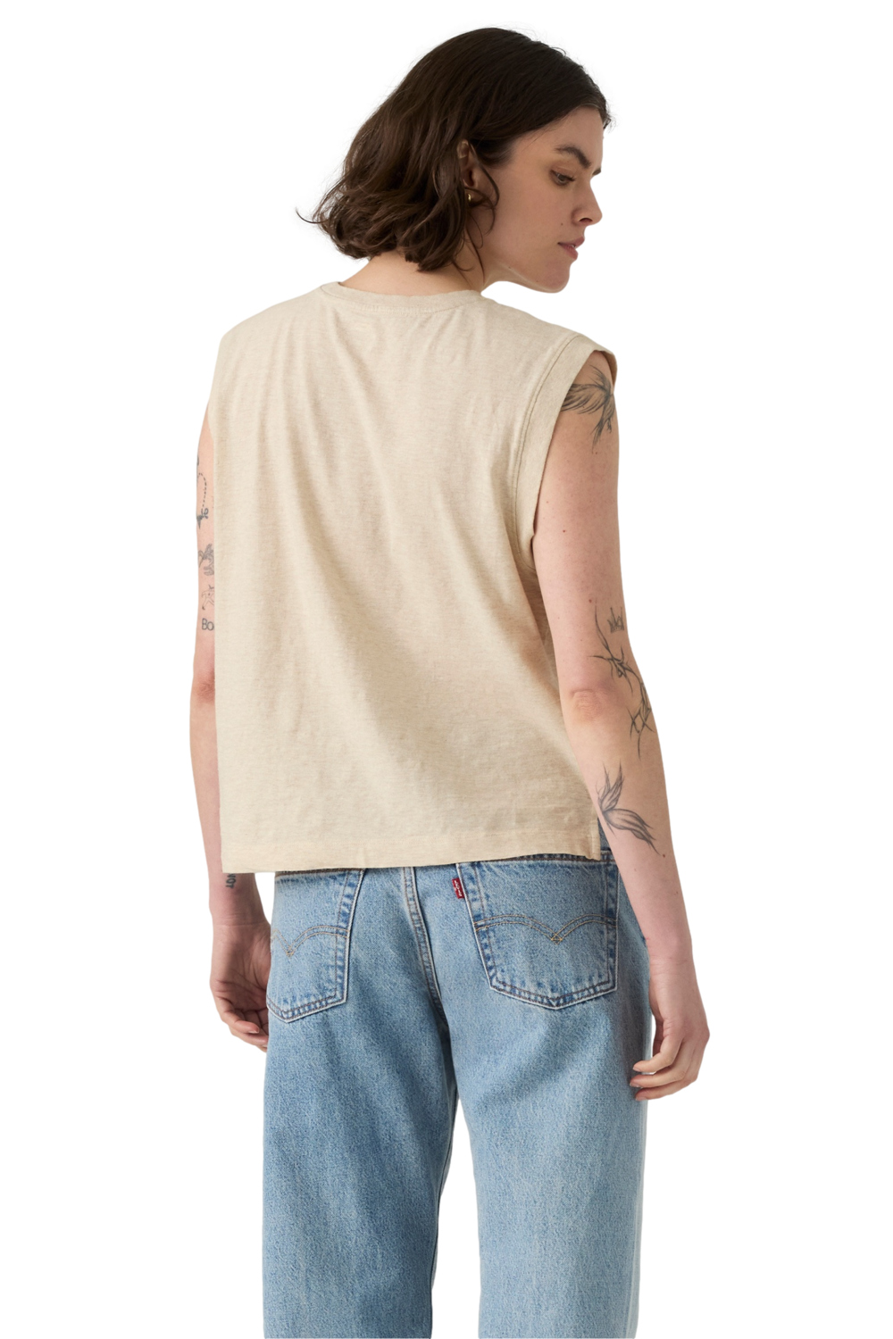 POLERA MUJER BOXY TANK BEIGE LEVIS 001MW-0004 - 2