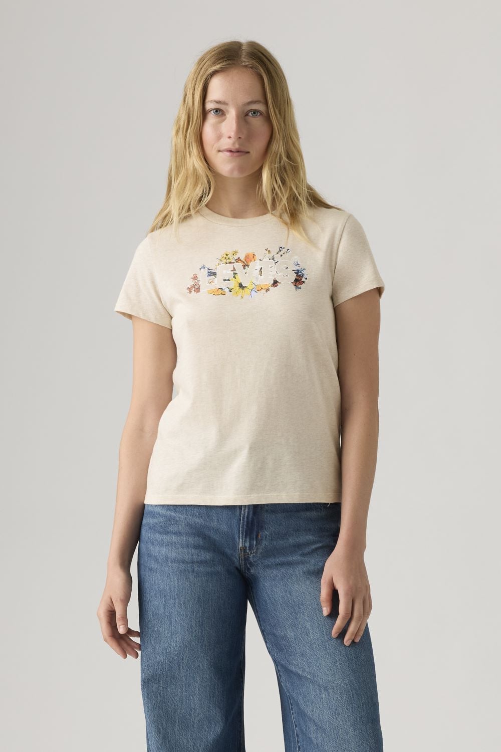 POLERA MUJER THE PERFECT TEE BEIGE LEVIS 17369-3201 - 1