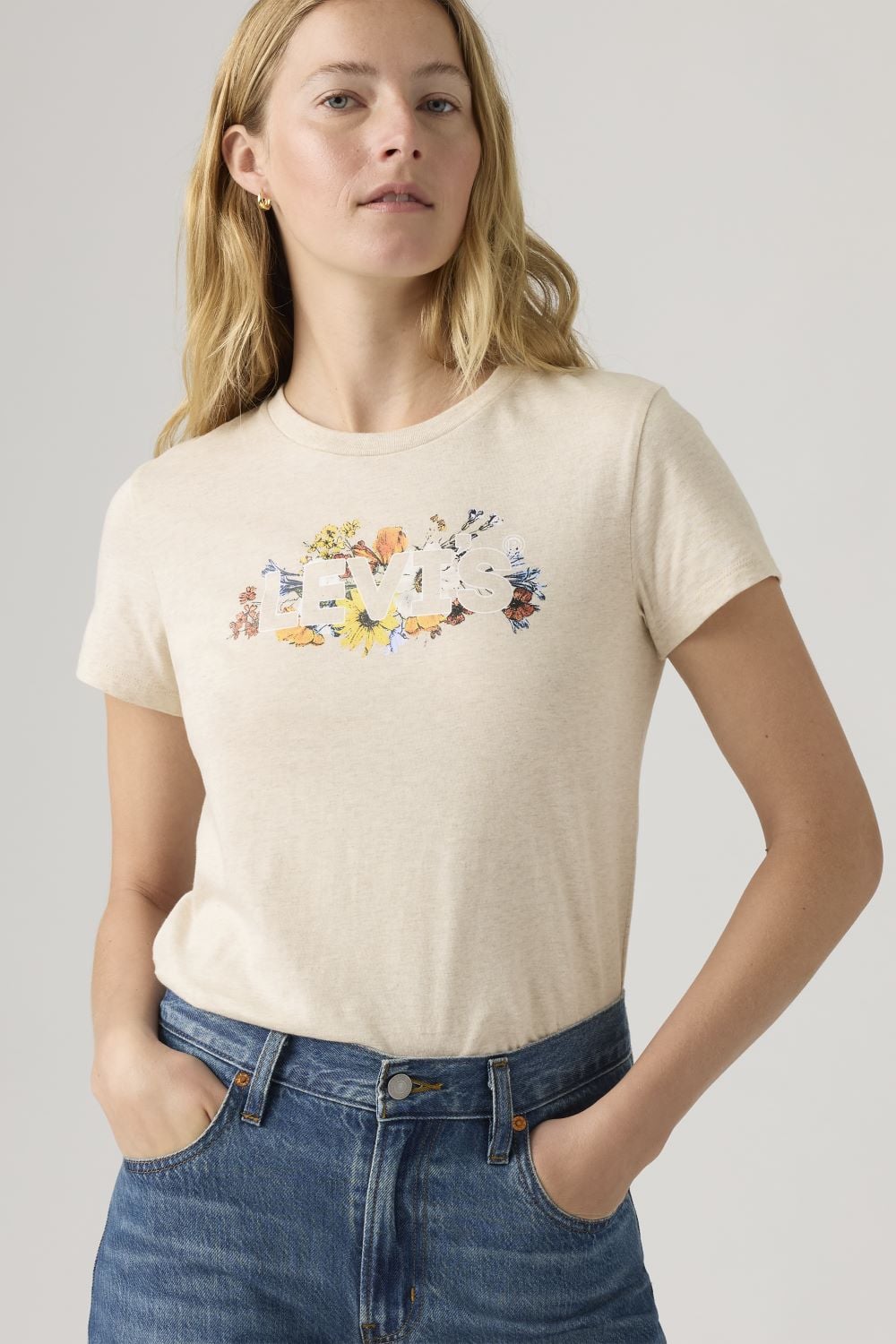 POLERA MUJER THE PERFECT TEE BEIGE LEVIS 17369-3201 - 3