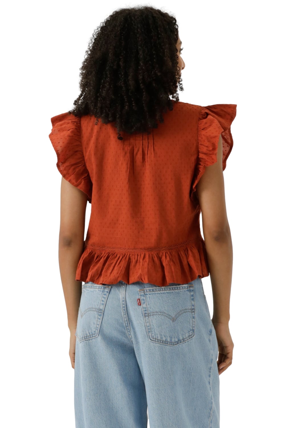 BLUSA MUJER ANISTON BLOUSE NARANJO LEVIS 001SH-0004 - 3