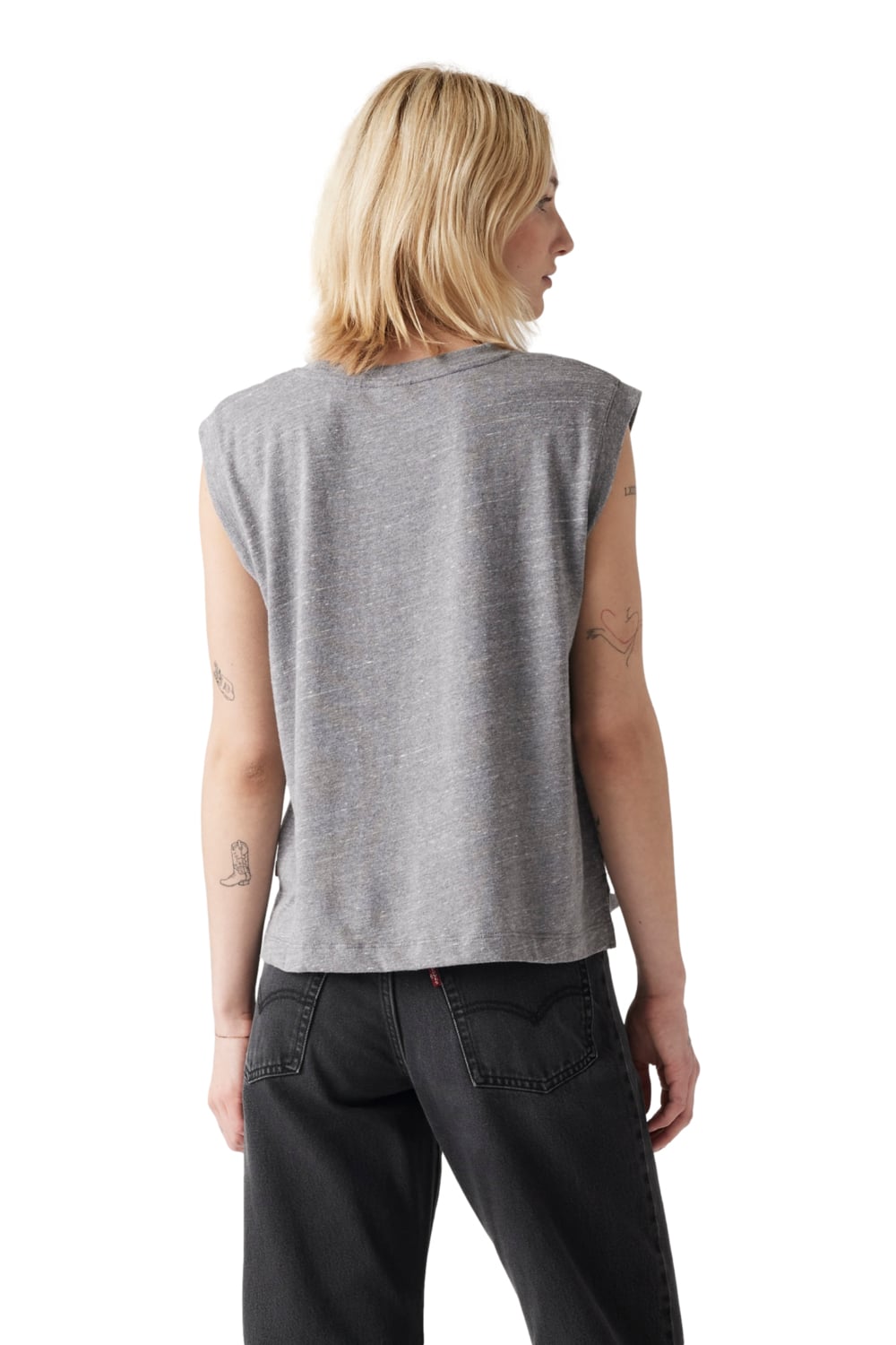 POLERA MUJER BOXY TANK GRIS LEVIS A8794-0000 - 2