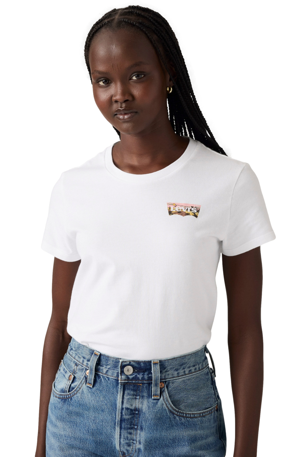 POLERA MUJER THE PERFECT TEE BLANCO LEVIS 17369-3198 - 3