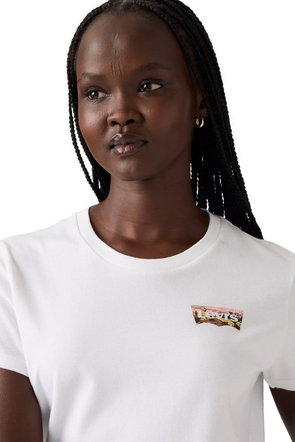 POLERA MUJER THE PERFECT TEE BLANCO LEVIS 17369-3198 - 4