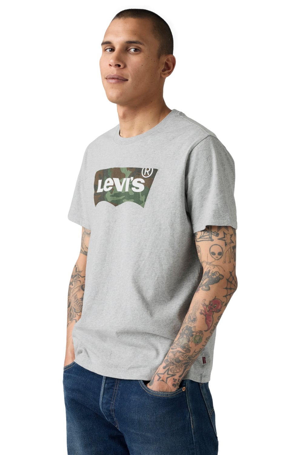 POLERA HOMBRE GRAPHIC CREWNECK TEE GRIS LEVIS 22491-1948 - 3