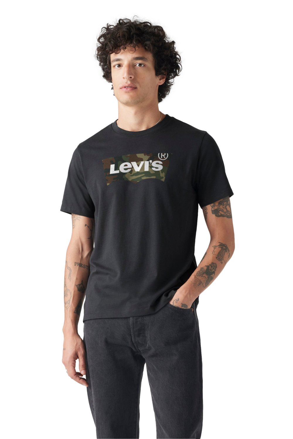 POLERA HOMBRE GRAPHIC CREWNECK TEE GRIS LEVIS 22491-1949 - 1