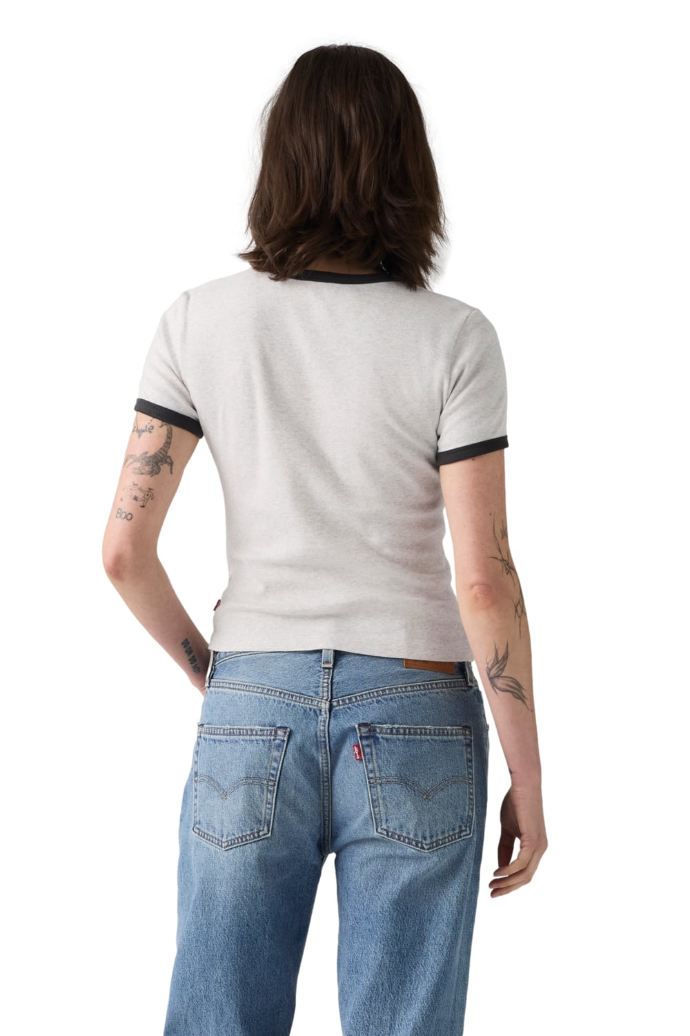 POLERA MUJER GRAPHIC RINGER RICKIE BLANCO LEVIS A3519-0026 - 2