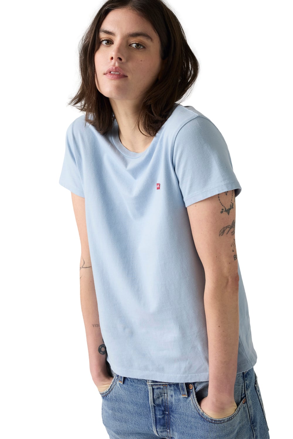 POLERA MUJER PERFECT TEE CELESTE LEVIS 39185-0398 - 3