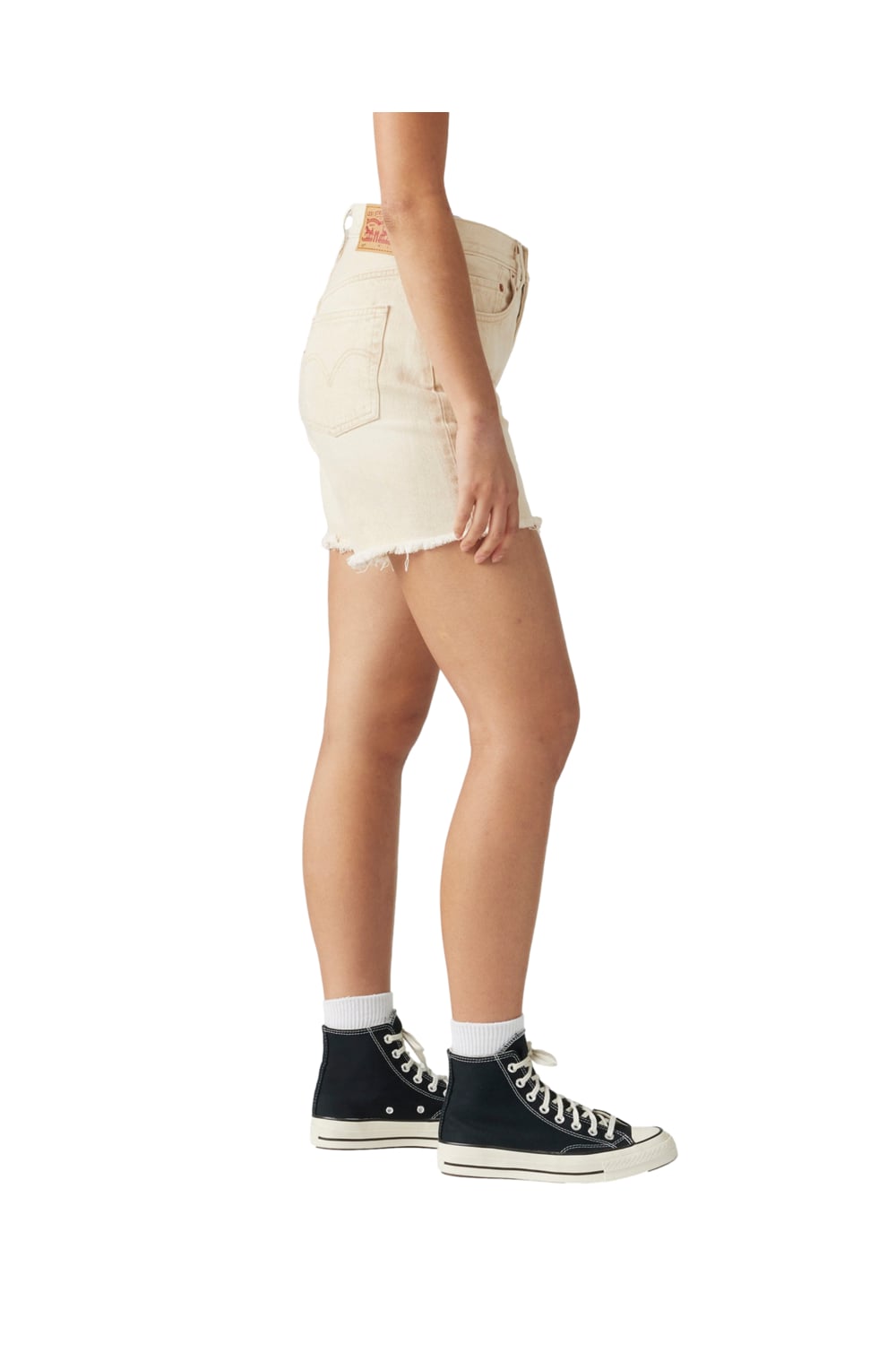 SHORTS MUJER 501 MID THIGH SHORT BEIGE LEVIS 85833-0081 - 2