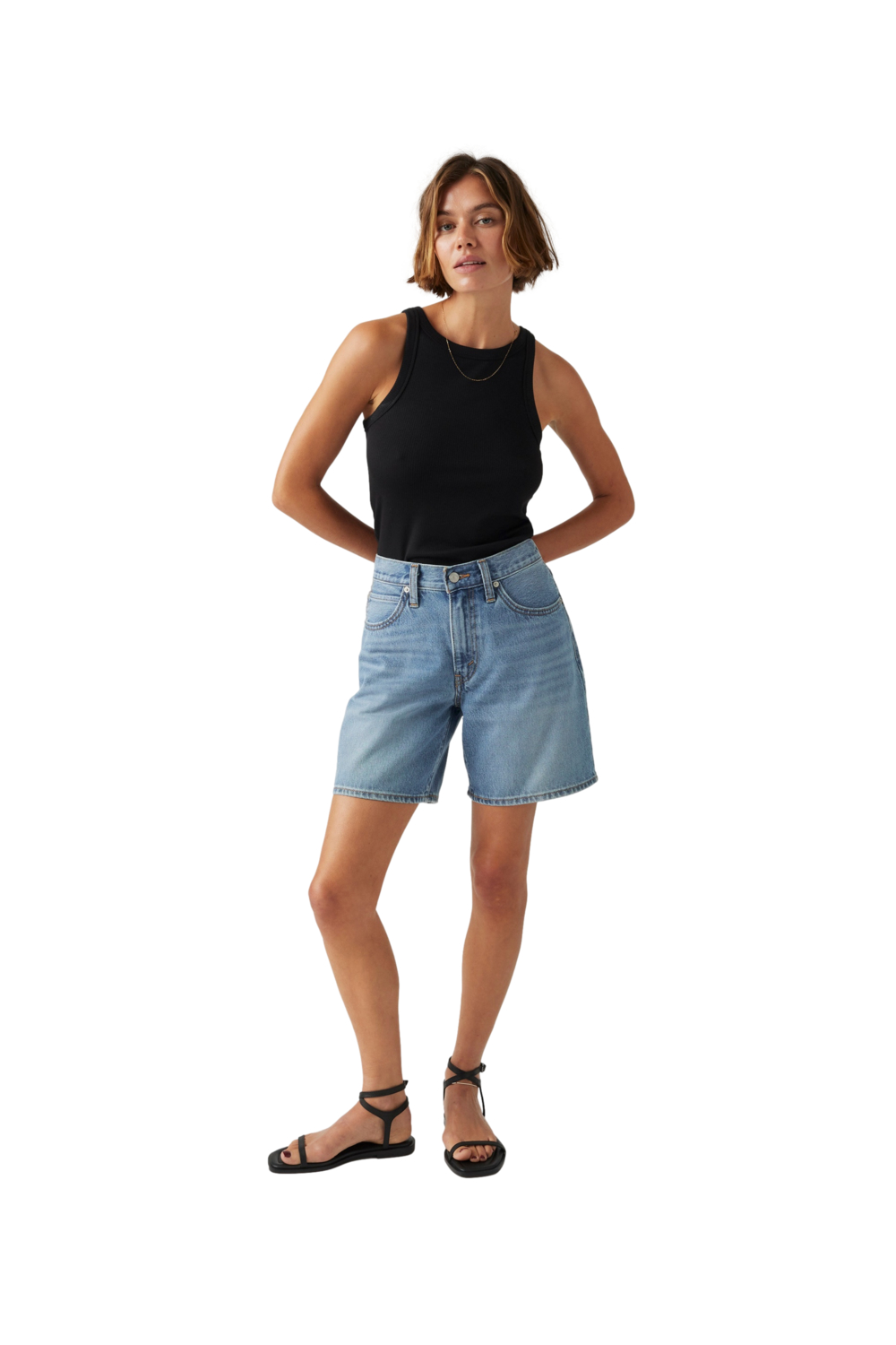 SHORTS MUJER 94 BAGGY SHORT CELESTE LEVIS 001JO-0003 - 4