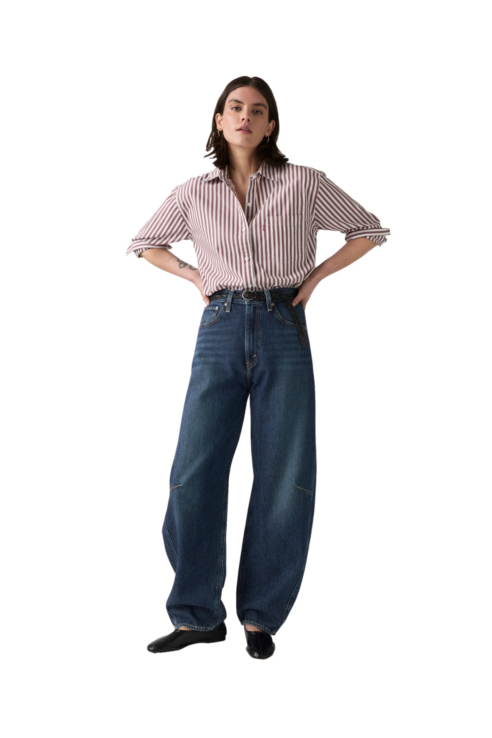 JEANS MUJER CINCH BARREL AZUL LEVIS 003V5-0001 - 4