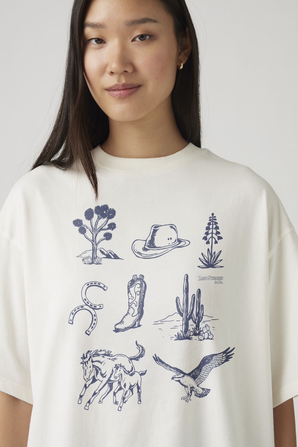 POLERA MUJER GRAPHIC SHORT STACK TEE BLANCO LEVIS A4924-0087 - 3