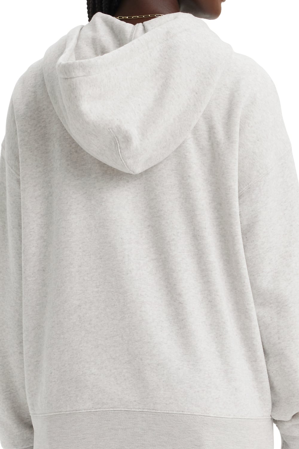 POLERON MUJER EVERYDAY ZIP HOODIE GRIS LEVIS A5945-0004 - 4