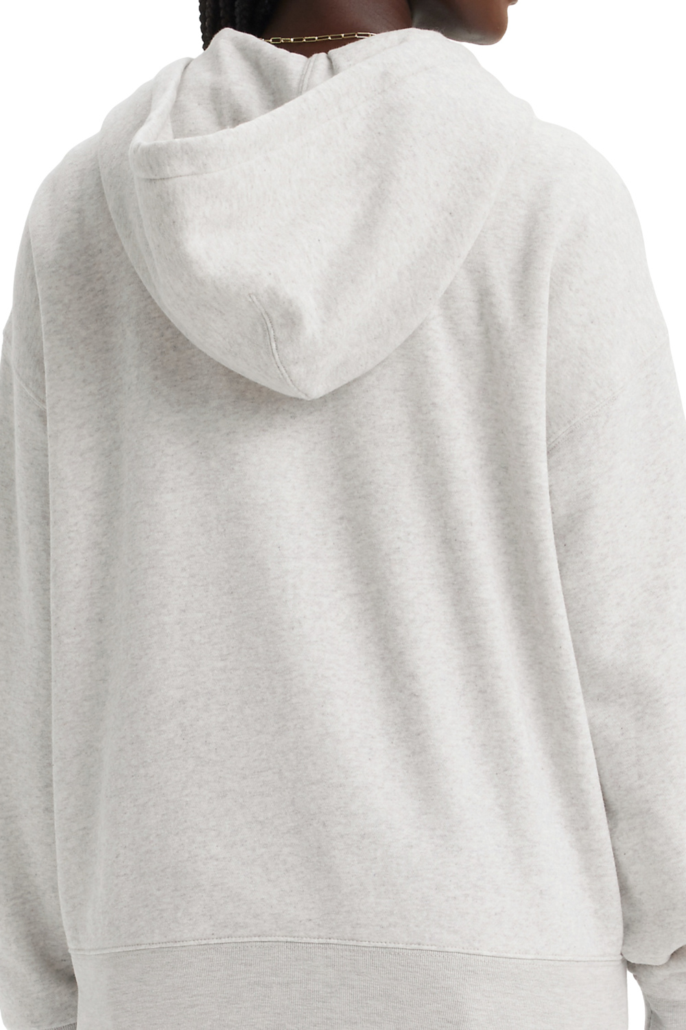 POLERON MUJER EVERYDAY ZIP HOODIE GRIS LEVIS A5945-0004 - 4