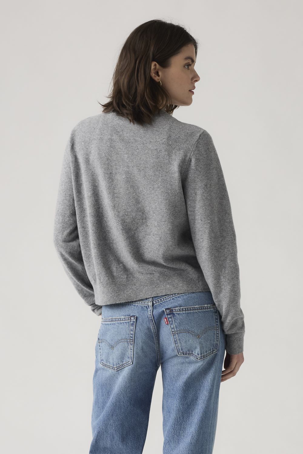 SWEATER MUJER TARA SUPER SOFT CARDI GRIS LEVIS 0037P-0001 - 2